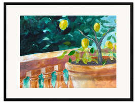 Gerahmter Kunstdruck Der Zitronentopf