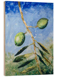 Holzbild Fionas Oliven - Michael Potter Studio