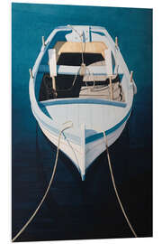 Hartschaumbild Das blaue Boot - Michael Potter Studio