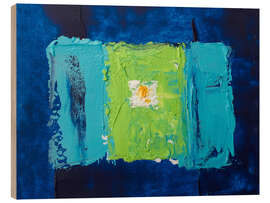 Holzbild Blaue Morgendämmerung - Michael Potter Studio