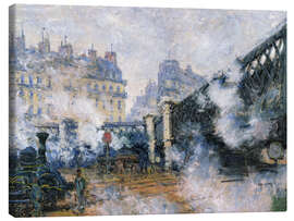 Leinwandbild Die Pont de l'Europe, Bahnhof Saint-Lazare, 1877