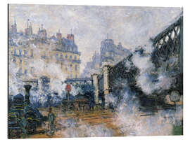 Magnettafel Die Pont de l'Europe, Bahnhof Saint-Lazare, 1877