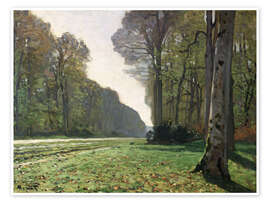 Wandbild Der Weg nach Bas-Breau, Fontainebleau, 1865 - Claude Monet