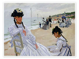 Wandbild Am Strand von Trouville, 1871 - Claude Monet