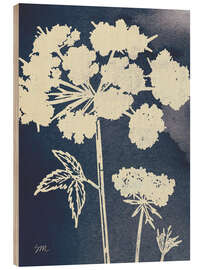 Holzbild Dark Blue Sky Garden III - Studio Mousseau