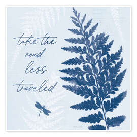 Wandbild Take The Road Less Traveled - Katie Pertiet