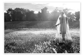 Wandbild Spaziergang am Sommerabend - Aledanda