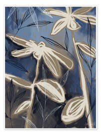 Wandbild Dunkle Landschaft III - Anne Tavoletti