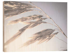 Holzbild Wind im Weizenfeld II - Laura Marshall