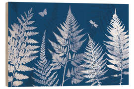 Holzbild True Blue I - Katie Pertiet