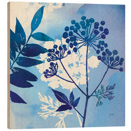 Holzbild Blue Sky Garden I - Studio Mousseau