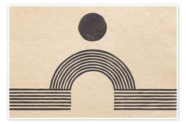 Wandbild Regenbogen-Brücke - Moira Hershey