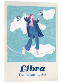 Acrylglasbild Libra - The Balancing Act - Jenny Liz Rome