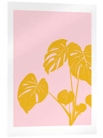 Acrylglasbild Monstera auf Risa Hintergrund - Jenny Liz Rome