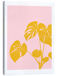 Leinwandbild Monstera auf Risa Hintergrund - Jenny Liz Rome