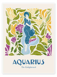 Wandbild Aquarius - The Enlightened - Jenny Liz Rome