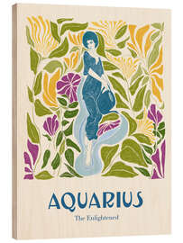 Holzbild Aquarius - The Enlightened - Jenny Liz Rome