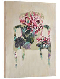 Holzbild Petals and Velvet V - Karenina Fabbrizzi