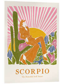 Acrylglasbild Scorpio - The Powerful Self-Aware - Jenny Liz Rome