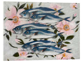 Acrylglasbild Sardines In Pink