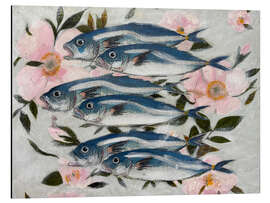Tableau en aluminium Sardines In Pink - Karenina Fabbrizzi