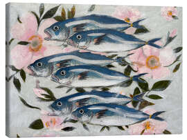 Leinwandbild Sardines In Pink - Karenina Fabbrizzi