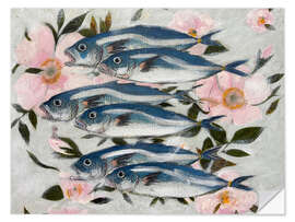 Wall sticker Sardines In Pink