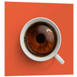 Hartschaumbild Kaffee-Auge