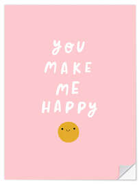 Wandsticker You make me happy