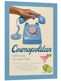 Hartschaumbild Blue Cosmopolitan