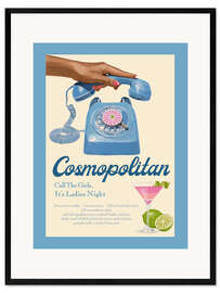 Gerahmter Kunstdruck Blue Cosmopolitan