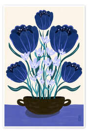 Wandbild Blue Berry Dreams - Dirkie Nell