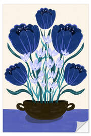 Wandsticker Blue Berry Dreams - Dirkie Nell