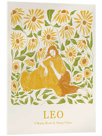 Acrylglasbild Lion's Embrace - Jenny Liz Rome