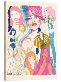 Holzbild Diversity Collage - Jenny Liz Rome