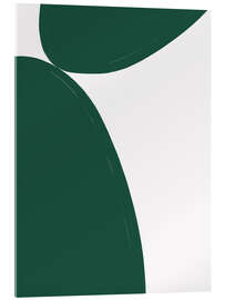 Acrylglasbild Green Minimalism - Athene Fritsch