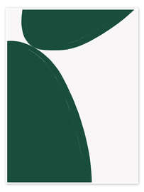 Wandbild Green Minimalism - Athene Fritsch