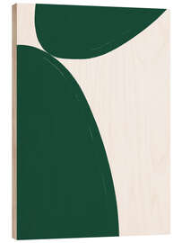 Holzbild Green Minimalism - Athene Fritsch