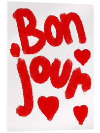 Acrylglasbild Bonjour - Athene Fritsch