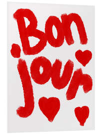 Hartschaumbild Bonjour - Athene Fritsch