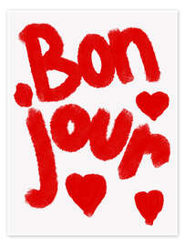 Wandbild Bonjour - Athene Fritsch