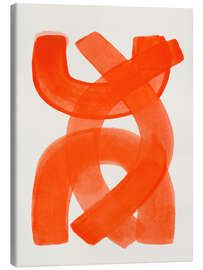 Leinwandbild Orange Strokes