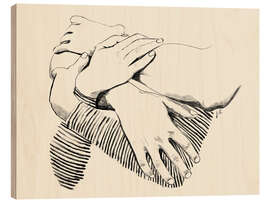 Holzbild Loving Arms - Jenny Liz Rome