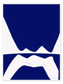 Wandbild Blue Waves Harmony - Athene Fritsch