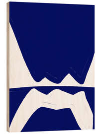 Holzbild Blue Waves Harmony - Athene Fritsch