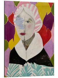 Alubild Woman With a Pink Hat - Karenina Fabbrizzi