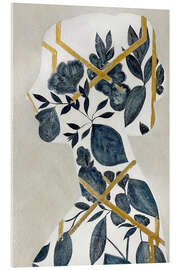 Acrylglasbild Blaue Gesichtslandschaft