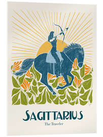 Acrylglasbild Sagittarius - The Traveler - Jenny Liz Rome