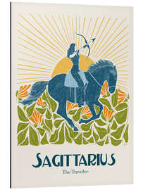 Tableau en aluminium Sagittarius - The Traveler - Jenny Liz Rome