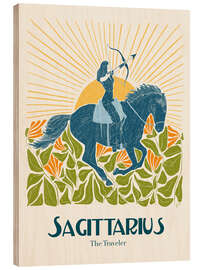 Holzbild Sagittarius - The Traveler - Jenny Liz Rome
